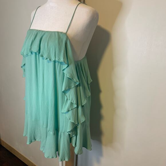 Free People Intimately teal blue tank top size S - Picture 4 of 12